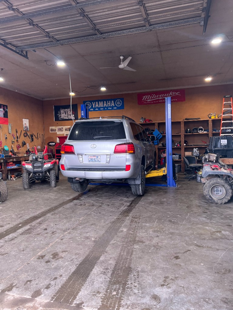 Lexus SUV and ATV service in shop